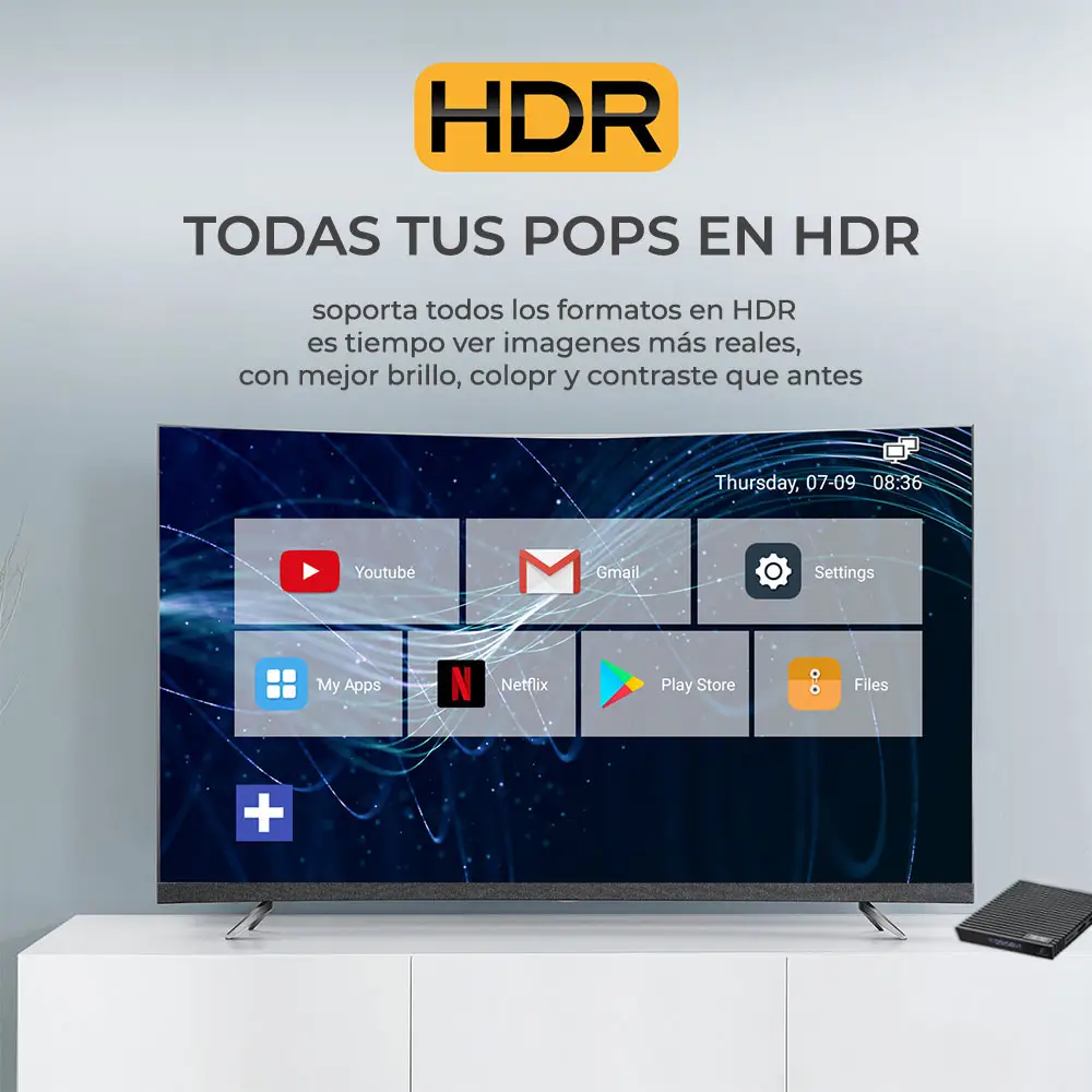 Smart Tv Box Andorid 7.1 4k HD 5G DDR3 2G 16G