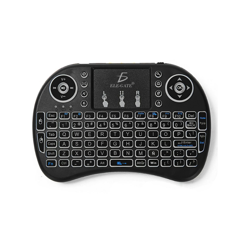 Mini teclado inalámbrico con touch pad para Smart TV