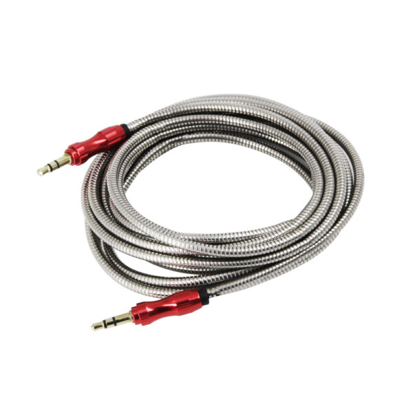 Cable Auxiliar Audio 3.5 Metalico 3 Metros