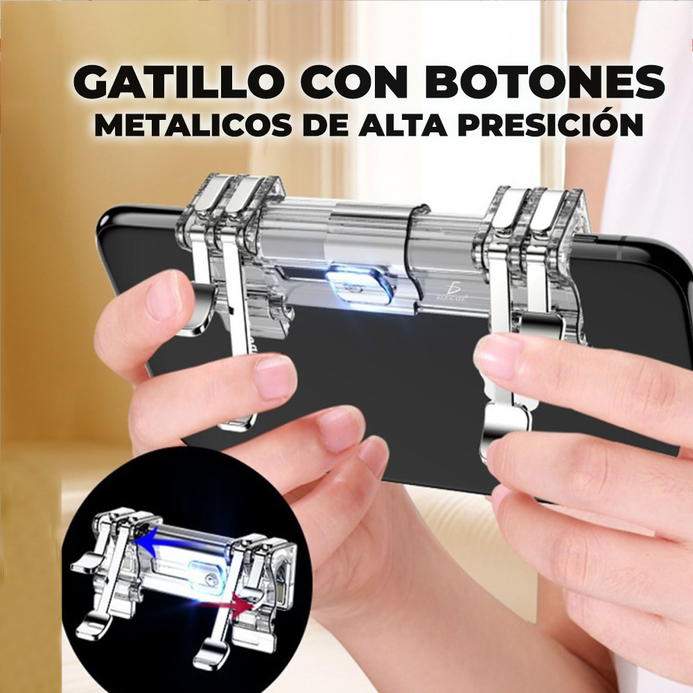 Gatillos control Para Celular Android y IOS PUBG Movil Gamepad Botones L1  R1 To