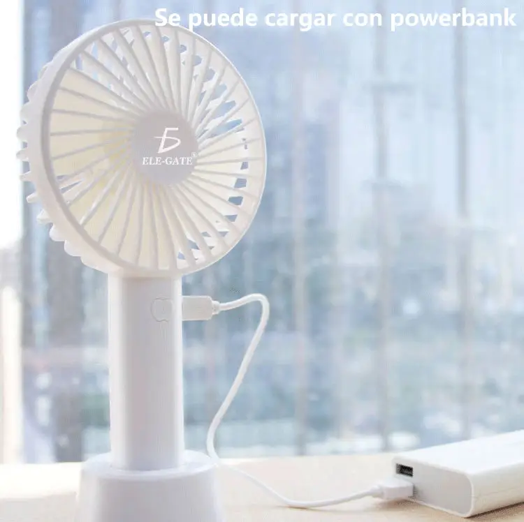 Mini Fan Ventilador Pila Recargable