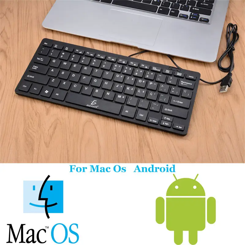 mini teclado usb alambrico 78 teclas Español windows