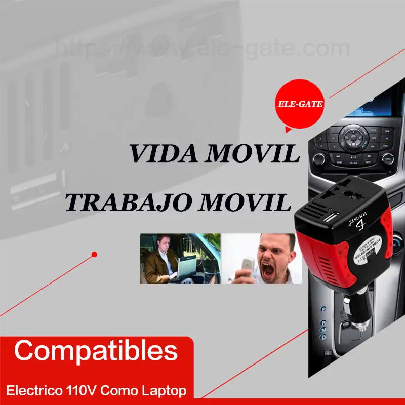 Inversor De Corriente Automotriz De 12v A 110v 75w Coche