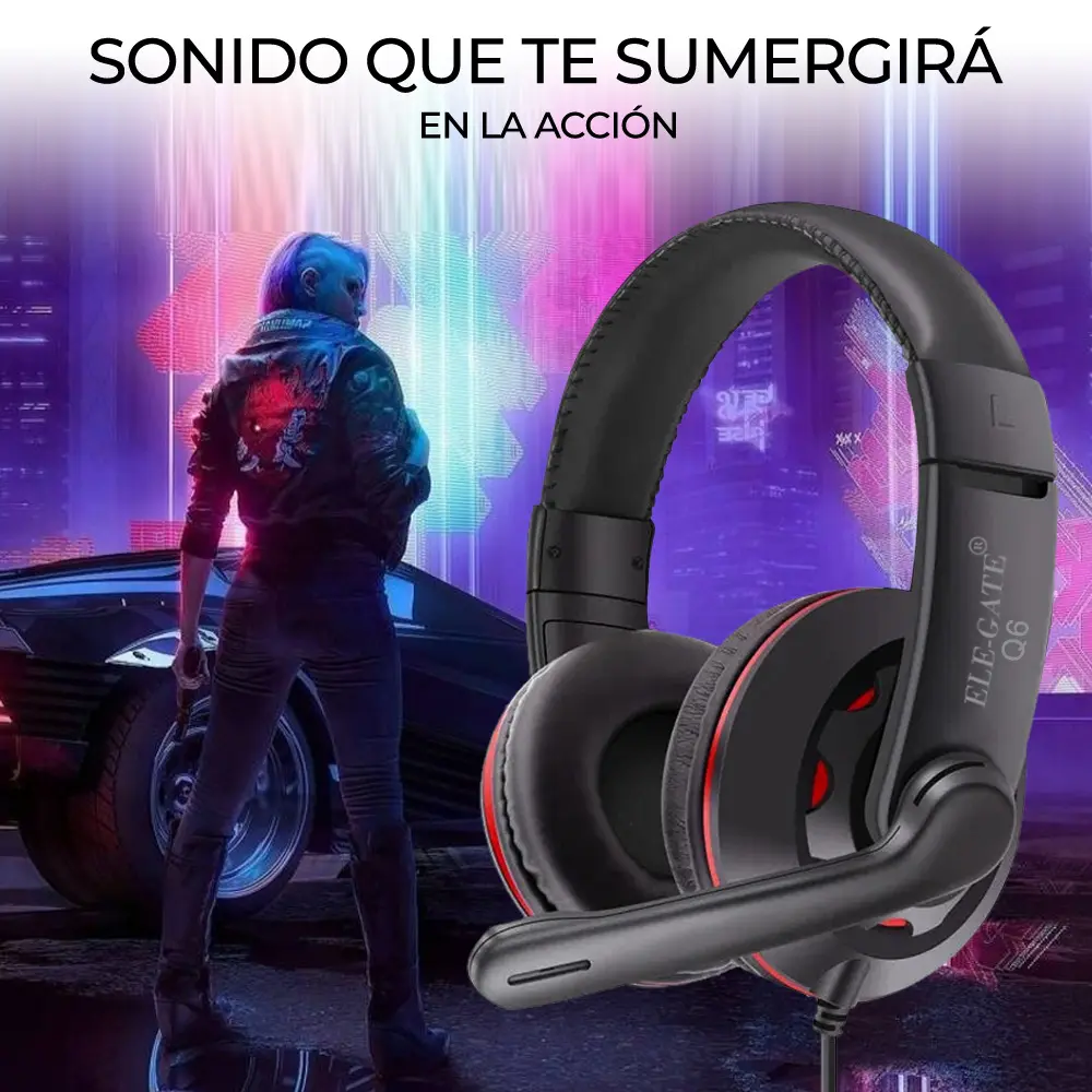 Audifonos Diadema Gamer Usb Audio Xbox 360 Pc Ps4 Q6