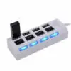 Hub Usb 2.0 4 Puertos Con Switchs Pc Laptop Windows Computadoras Hub Usb 2.0 4 Puertos Con Switchs Pc Laptop Windows Computadoras