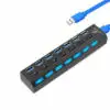 Hub Usb 3.0 Alta Velocidad 4 Puertos Multipuerto Switch Led Hub Usb 3.0 Alta Velocidad 4 Puertos Multipuerto Switch Led