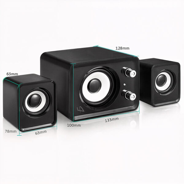 Set de Dos Bocina Usb 2.1 con Subwoofer 3.5mm - Image 4