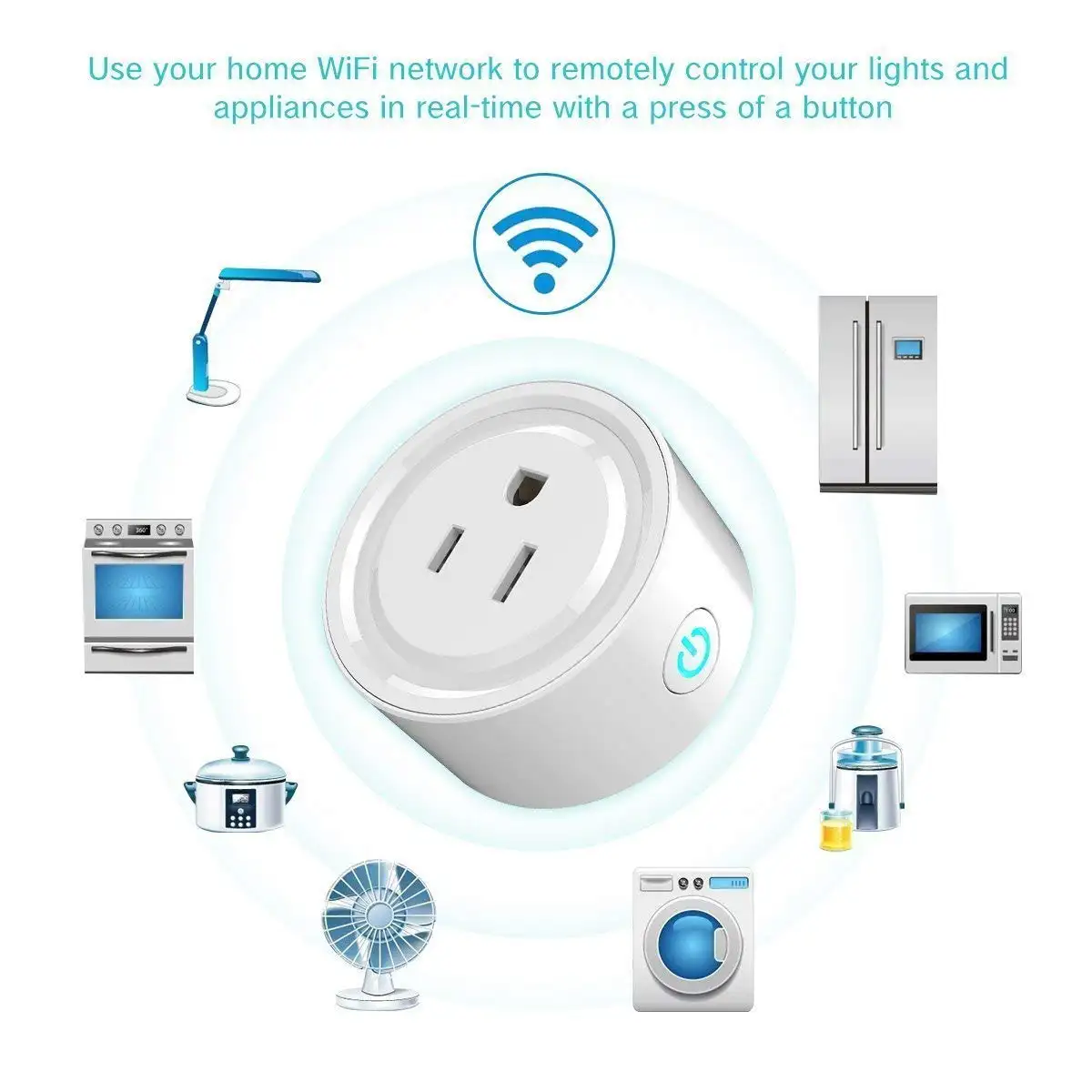 Smart Plug Wifi Contacto Inteligente App Led Socket Apagador