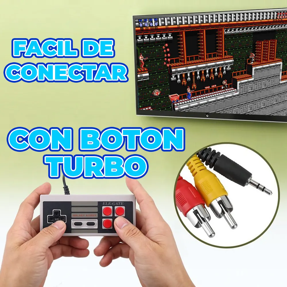 Mini Consola Retro Nes Incluye 620 Juegos Clasicos - Imagen 3