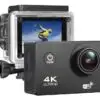Camara GO PRO de Accion 4K WiFi Ultra HD Resistente al Agua Sumergible hasta 30m Ultra HD Gran Angular Lente de 150 Grados con Accesorios