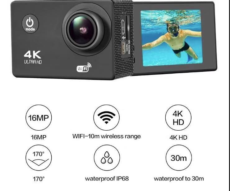 GO PRO de Accion 4K Ultra HD Resistente Agua Sumergible - ELE-GATE