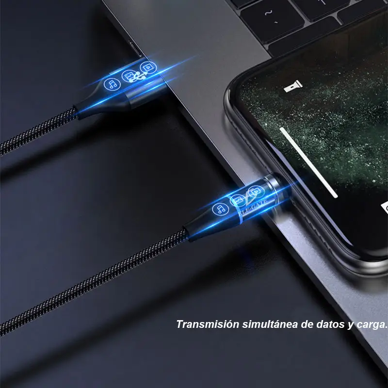 Cable Imán Usb Tipo C TYPE-C Tipo Celular Android Carga Rápida