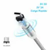 Cable Imán V8 Mirco Usb Para Celular Android Carga Rápida Cable Imán V8 Mirco Usb Para Celular Android Carga Rápida