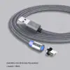 Cable Imán V8 Mirco Usb Para Celular Android Carga Rápida Cable Imán V8 Mirco Usb Para Celular Android Carga Rápida