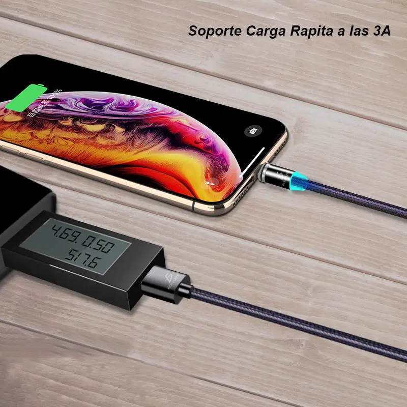 Cable Imán Para Celular Iphone Lightning Carga Rápida