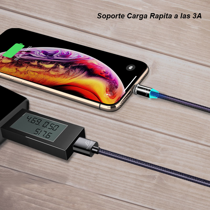 Cable Imán Usb Tipo C TYPE-C Tipo Celular Android Carga Rápida