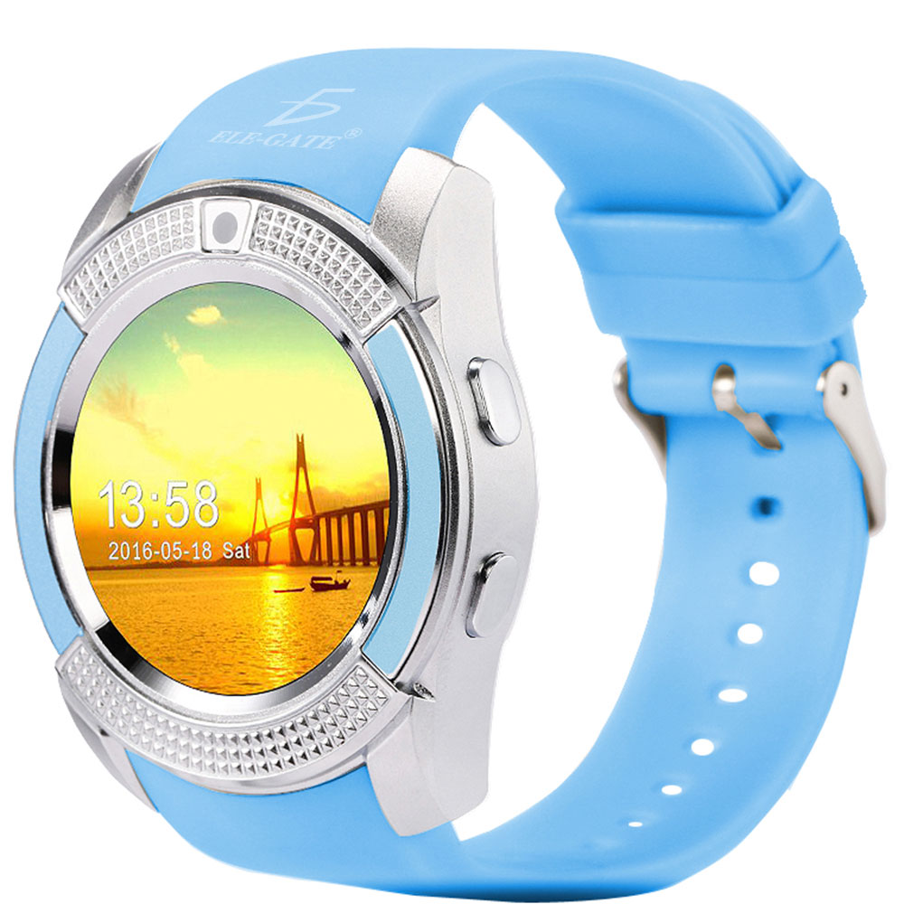 Smart Watch V8 Reloj Inteligente Bluetooth Camara Redondo 360 - ELE-GATE