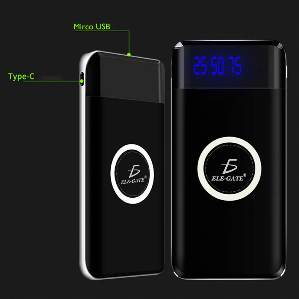Cargador Inalámbrico Power Bank Bateria Portatil Celular 10000mah