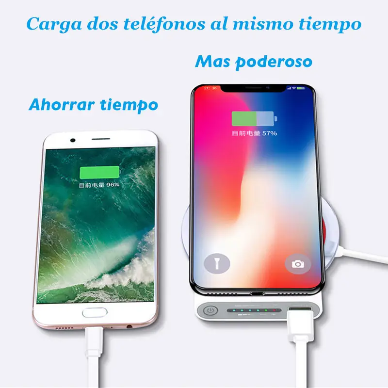 Power bank cargador inalambrico 10000mah Bateria Portatil Celulares