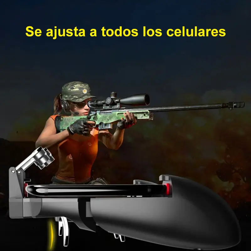 Control Gamepad Celular Ak66 4 Gatillos Pubg Freefire