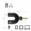 Divisor Audio Estéreo 3.5mm Celular xbox Micrófono Audifono