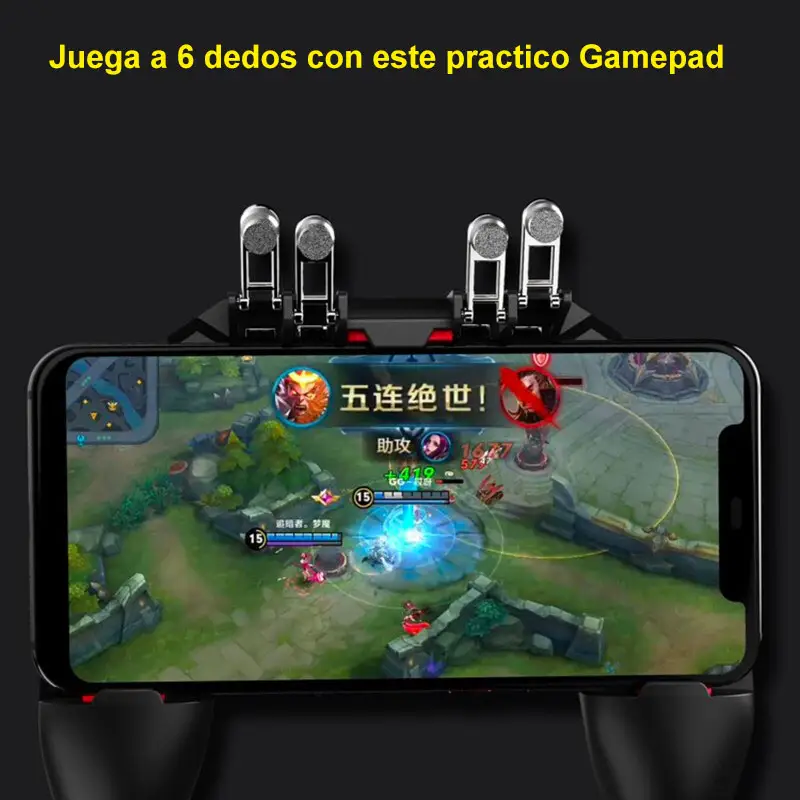 Control Gamepad Celular Ak66 4 Gatillos Pubg Freefire