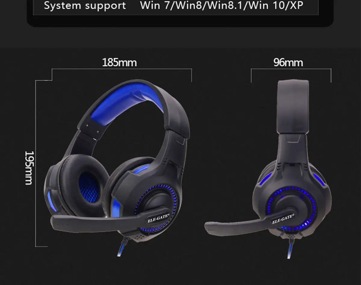 Audifonos Diadema Gamer Ps4 Xbox360 One Jakc 3.5mm Pc Laptop