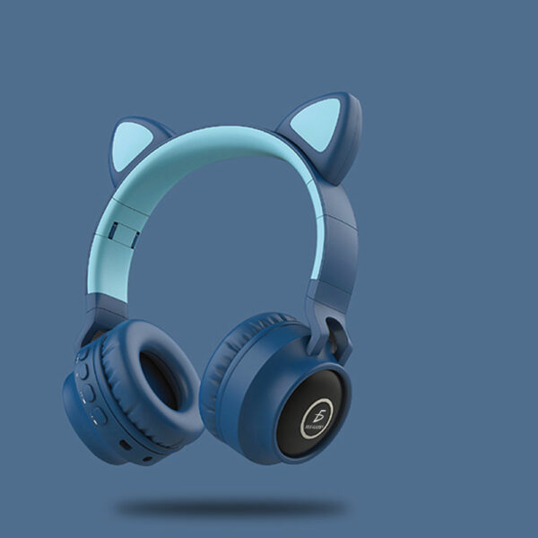 Diadema Bluetooth Auriculares Colorido Led Luminoso Gato