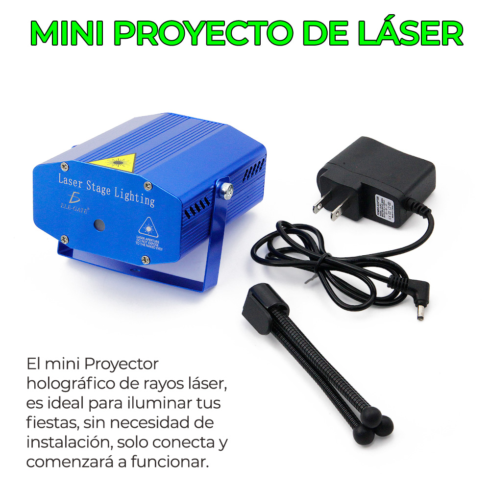 Mini Proyector Lampara Laser Disco DJ Movimiento Automatico