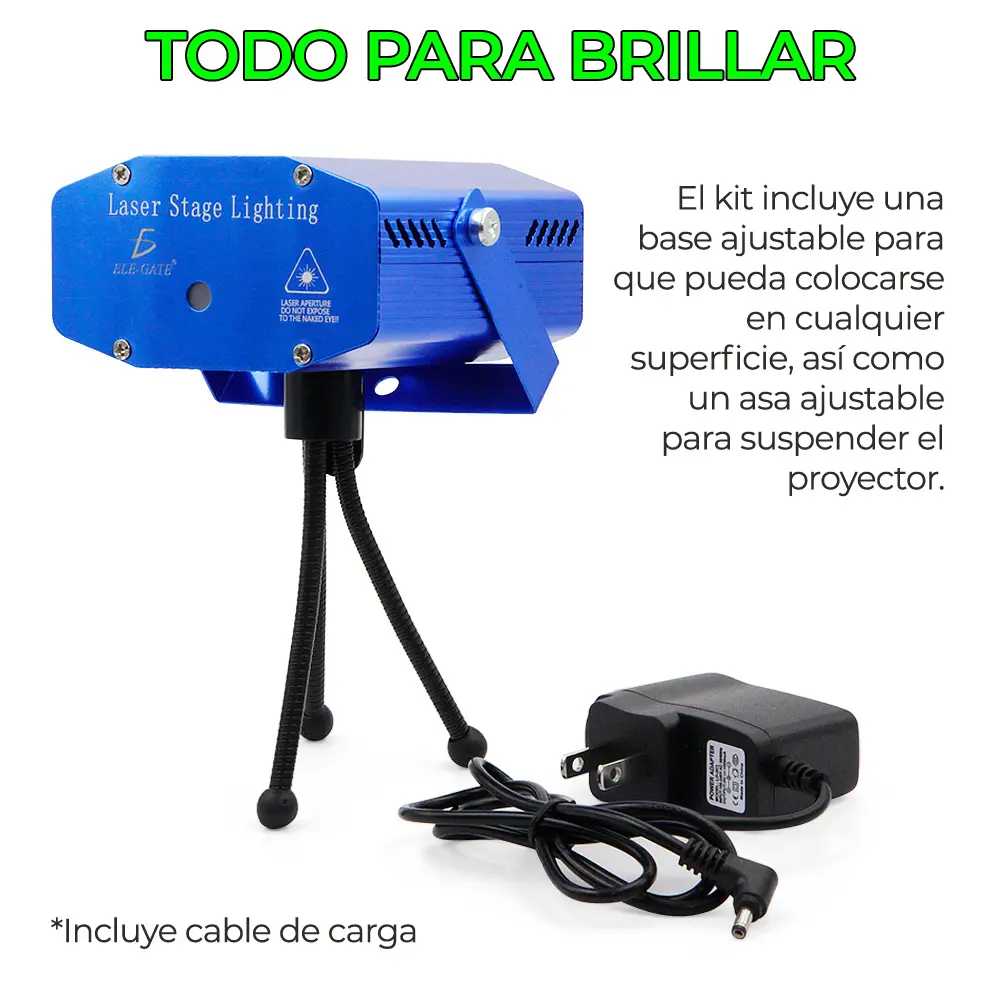 Mini Proyector Lampara Laser Disco DJ Movimiento Automatico