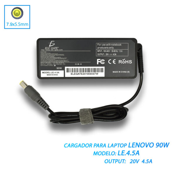 Cargador Laptop Lenovo Thinkpad 20V 4.5A 7.9x5.5mm