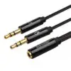Cable Adaptador Auxilar 3.5 Headset Diadema Celular Audifono