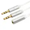 Cable Adaptador Auxilar 3.5 Headset Diadema Celular Audifono Cable Adaptador Auxilar 3.5 Headset Diadema Celular Audifono