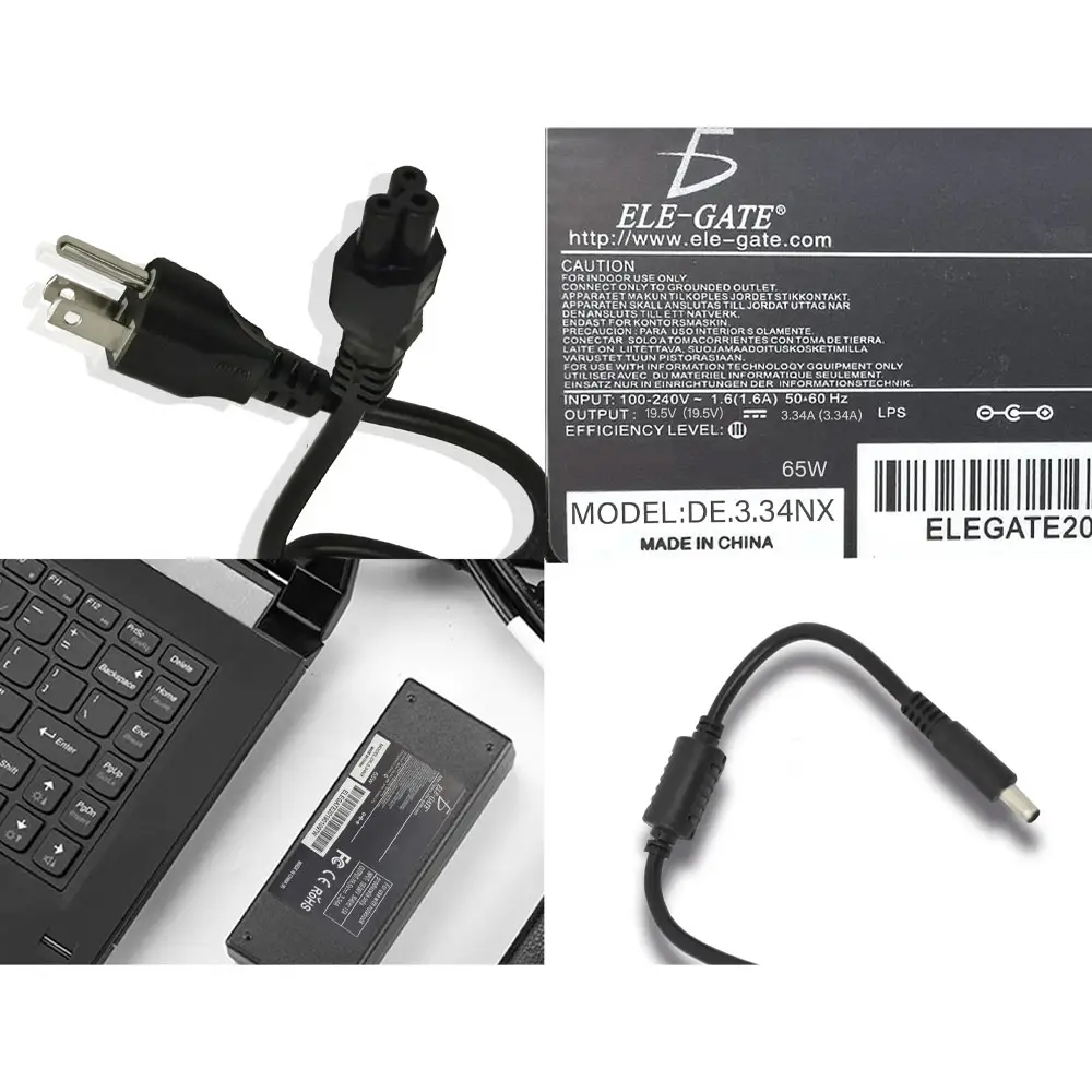 Cargador Laptop Dell Punta Delgada 65w 19.5v 3.34a 4.5*3.0mm