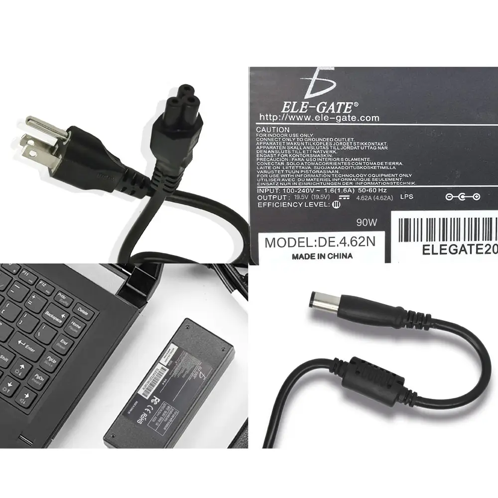 Cargador Laptop Dell Pin Central 90w 19.5v 4.62a 7.4*5.0mm