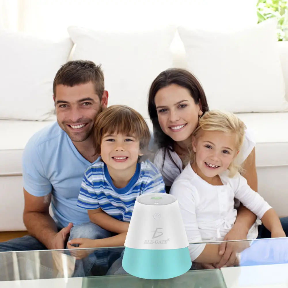 familia con humidificador 