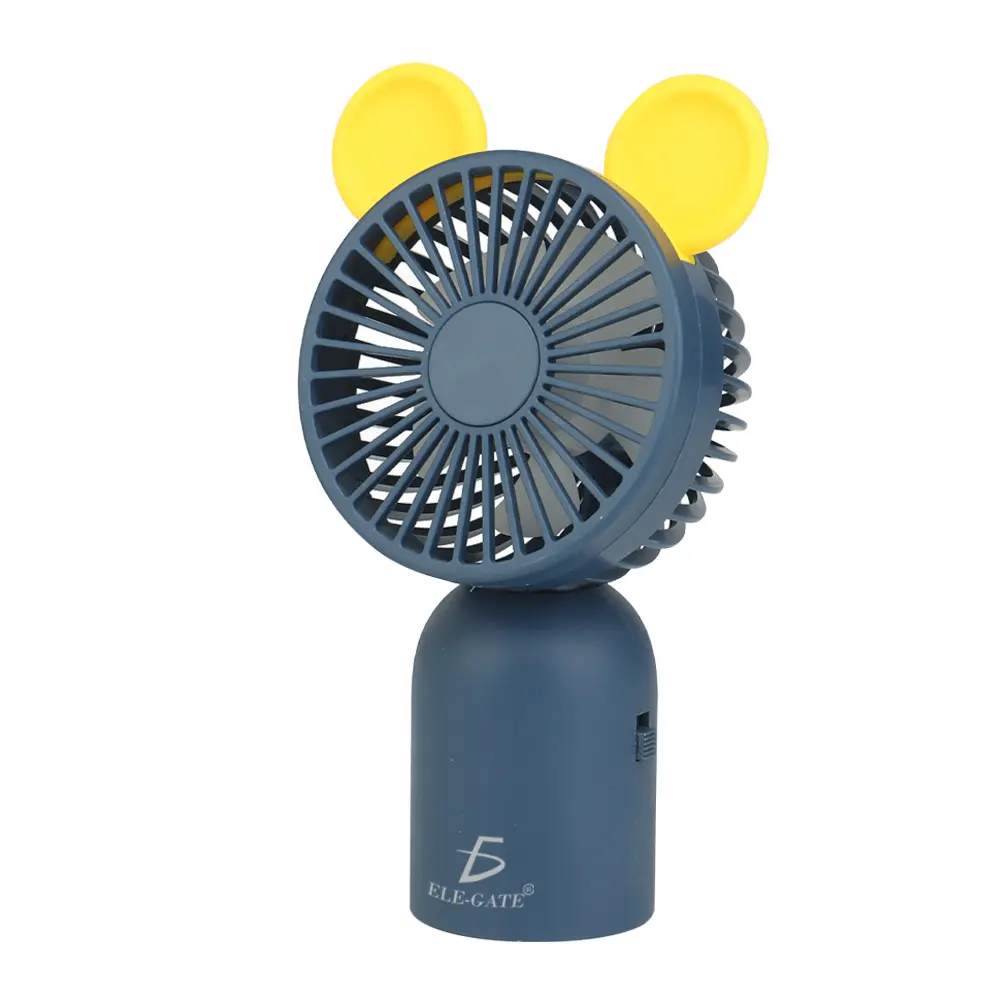 Mini Ventilador De Escritorio Recargable En Forma De Mickey