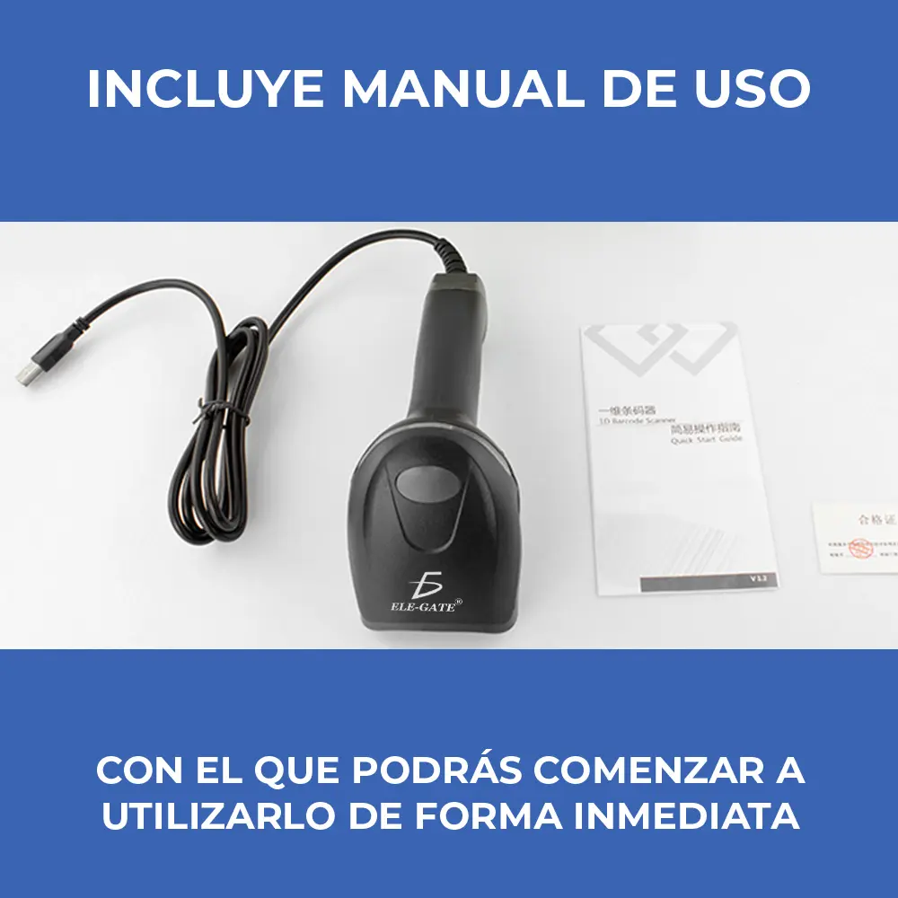 Lector Codigo De Barras Láser Usb Pos Ean Upc Isbn