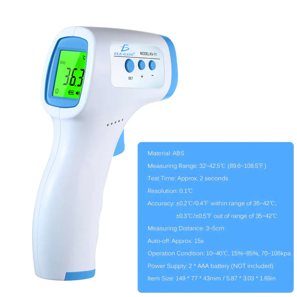 Digital Termómetro De Frente Infrarrojo Sin Contacto