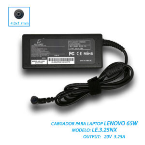 Cargador Lenovo Thinkpad 20v 3.25a 65w Punta 4.0*1.7mm
