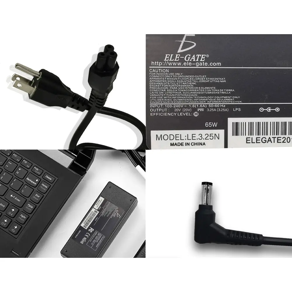 Cargador Lenovo Thinkpad 20v 3.25a 65w Punta 4.0*1.7mm