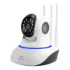 Camara Seguridad Ip 3 Antenas Wifi Full Hd Vision Nocturna Con Alarma Casa Oficina