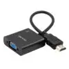 Cable Adaptador Convertidor Hdmi A Vga Aux 3.5 Pc Laptop Tv Monitor Cable Adaptador Convertidor Hdmi A Vga Aux 3.5 Pc Laptop Tv Monitor