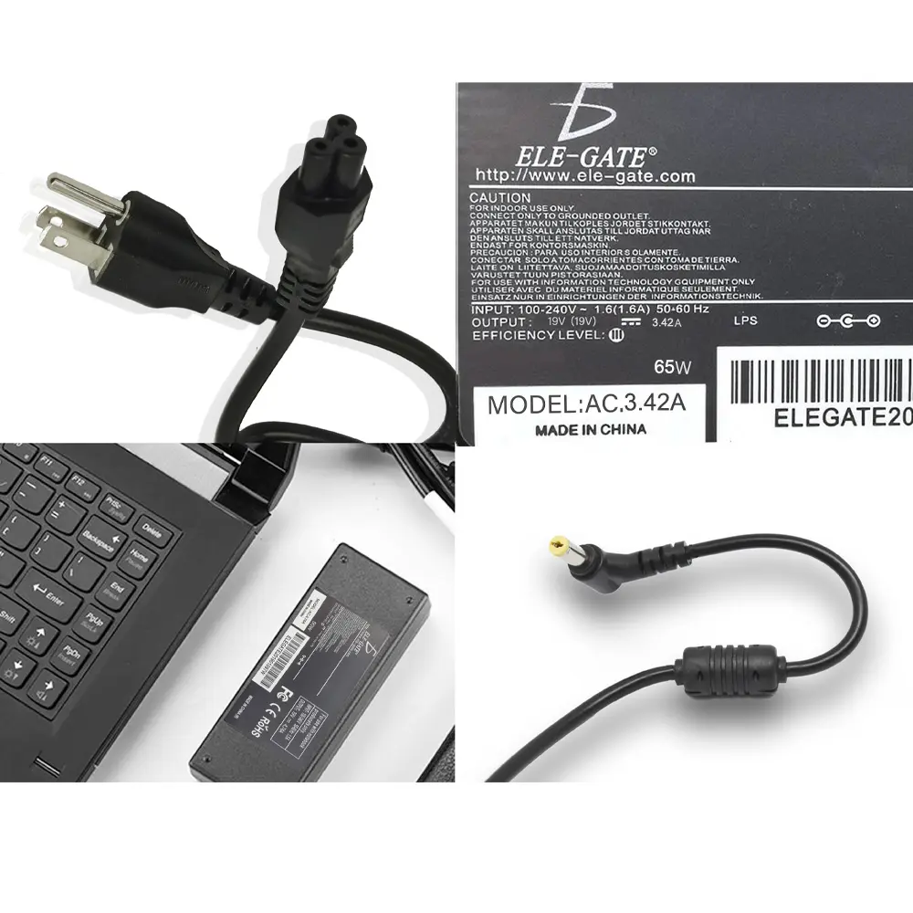 Cargador Laptop Acer Aspire Punta Amarilla 19v 3.42a 65w 5.5*1.7mm