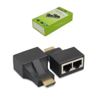 Adaptador Extensor Extensores Hdmi 30m Rj45 Utp