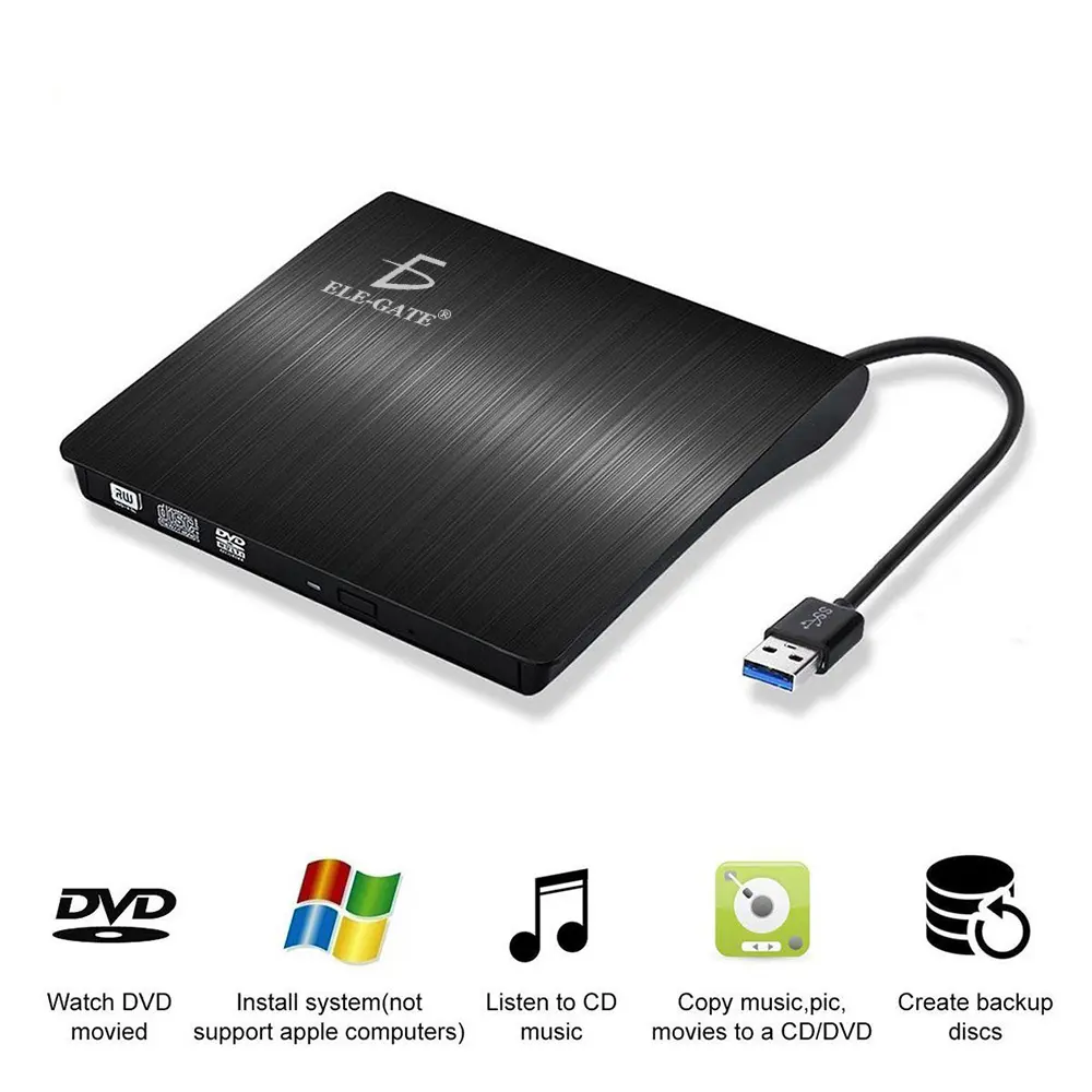 Lectora Y Grabadora De Dvd/CD Externa Usb 3.0
