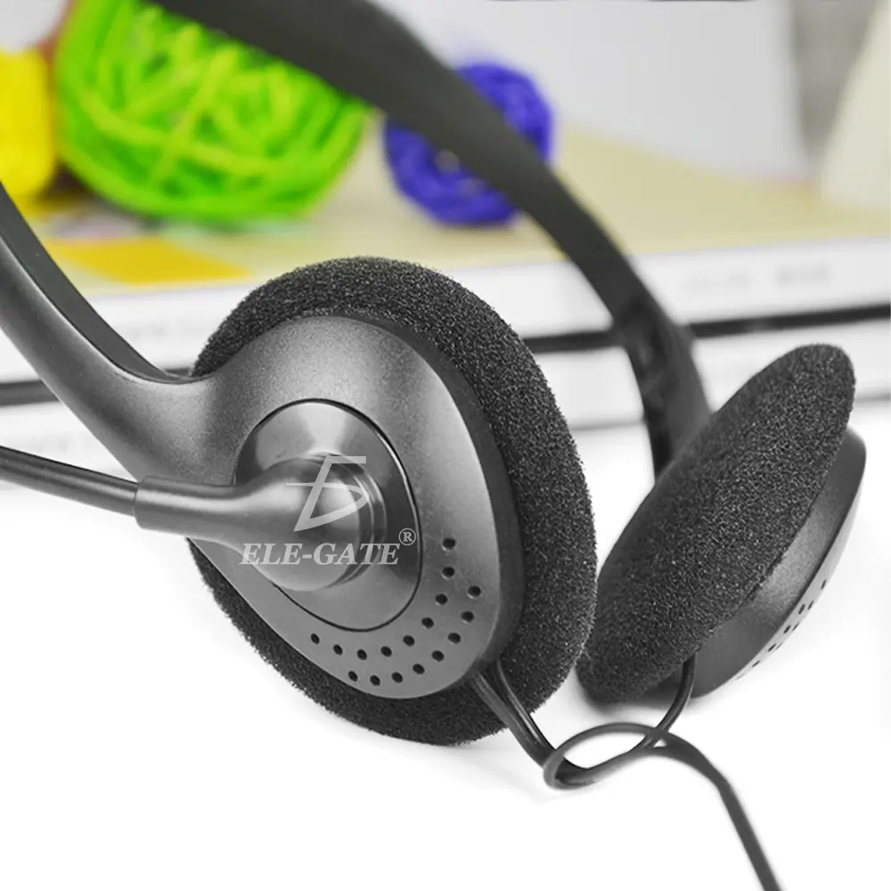 Audifono Diadema Con Micrófono 3.5mm Ajustable Para Pc