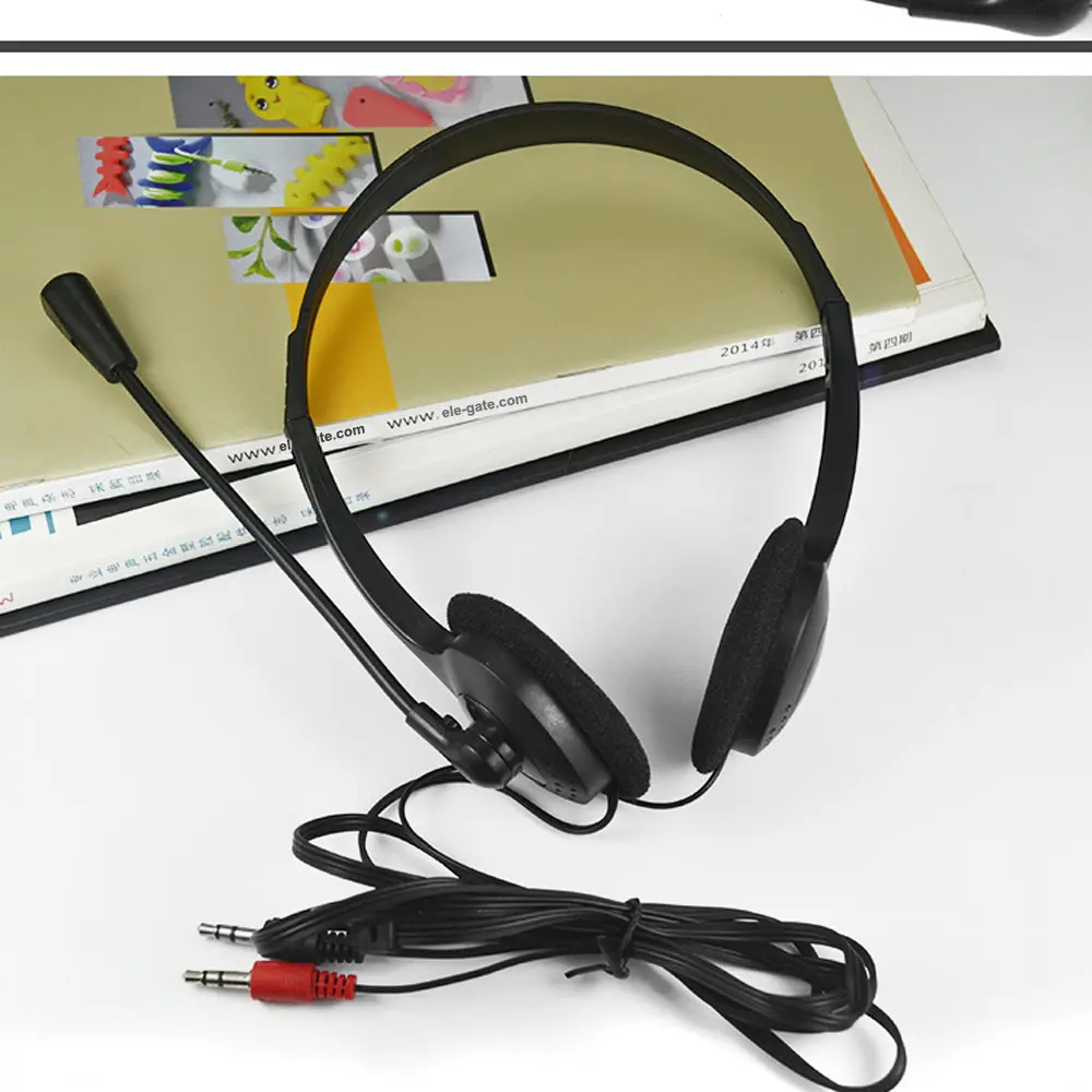 Audifono Diadema Con Micrófono 3.5mm Ajustable Para Pc