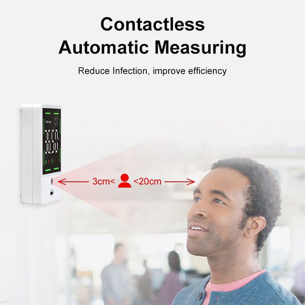 Termometro Infrarrojo Automedicion Intelligent F105 Pared Factur Sin Contacto