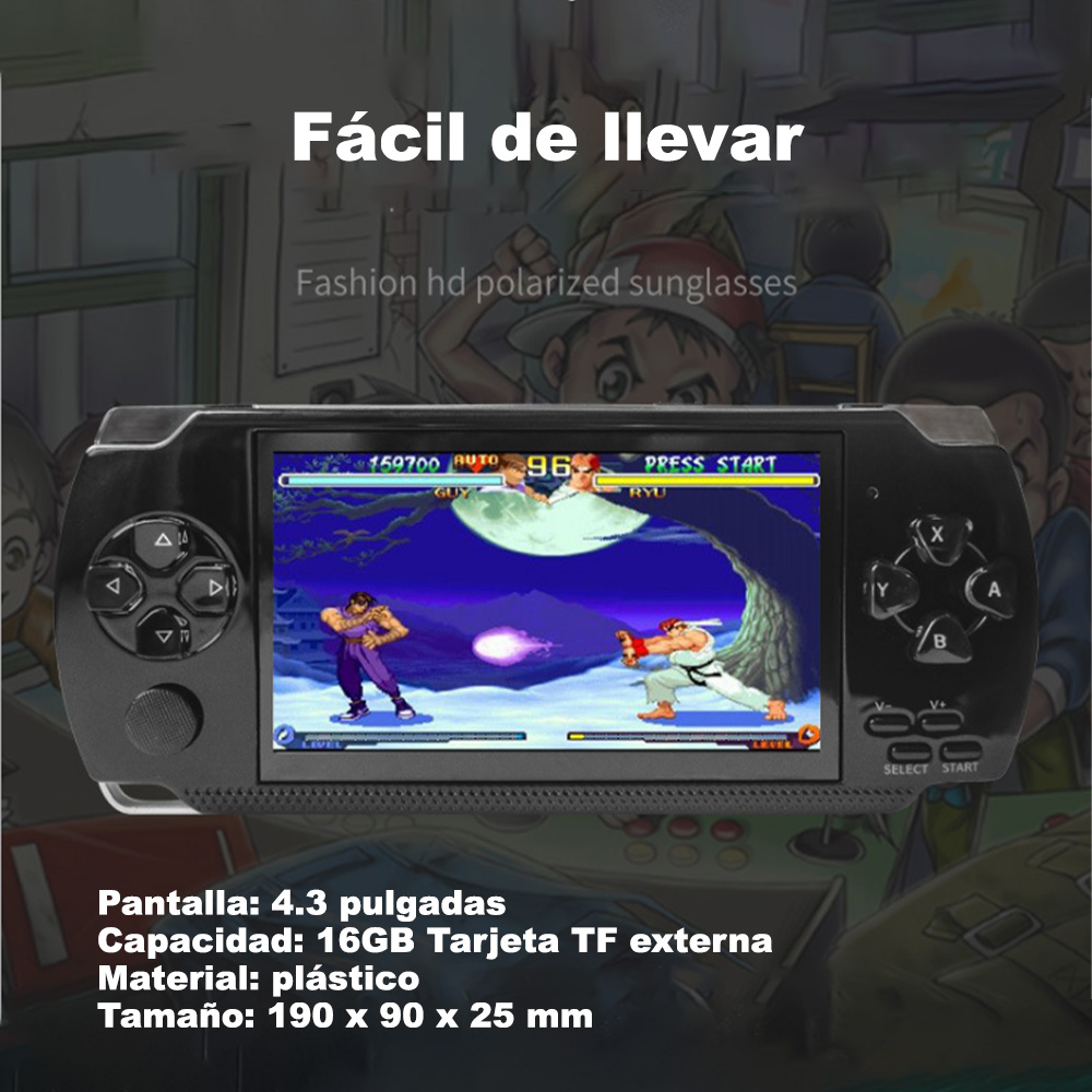 4.3 Pulgadas Gba Handheld Game Console Video Game Player